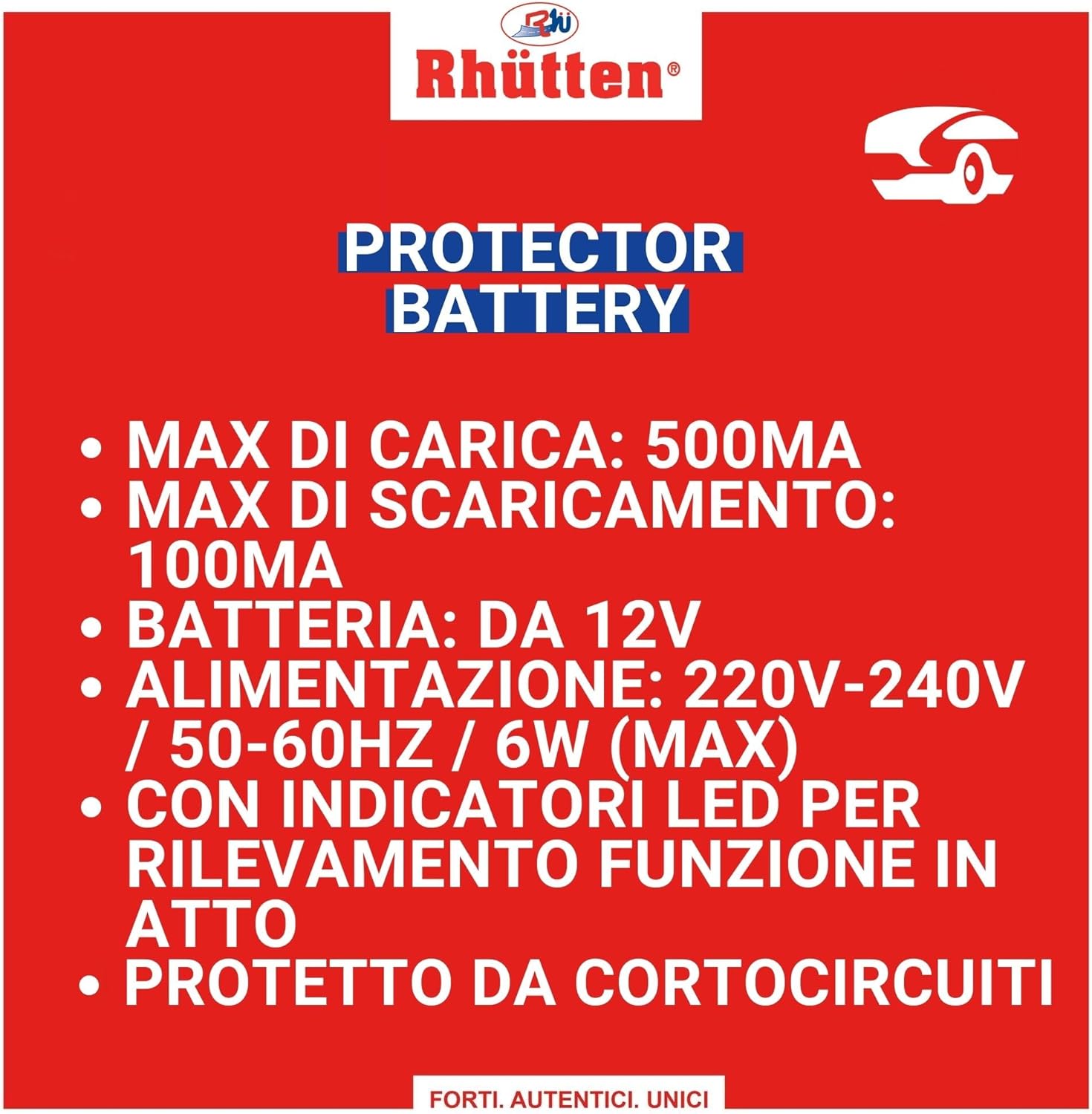 Protector Battery, Charges and Protects The Battery of Unused Vehicles