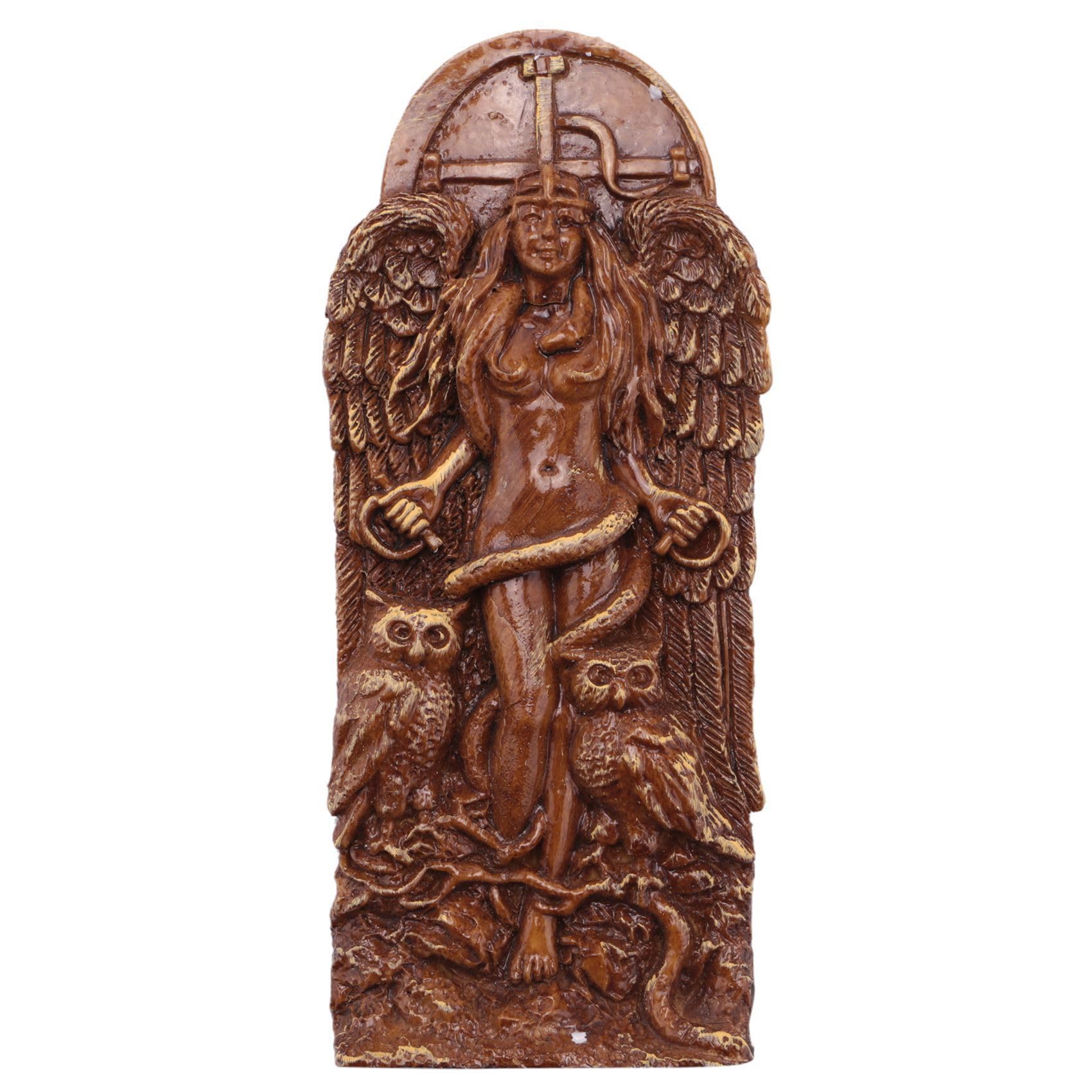 CTRLZS Ancient Wiccan Goddess Statue,Altar Sculpture,Greek Goddess Statue Mythology Figurines for Pagan Home