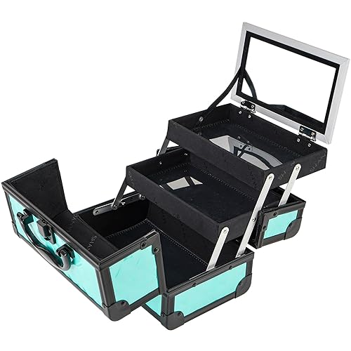 Miniatura 5 de Shany Cosmetics, Estuche para maquillajes, con espejo, Turquoise