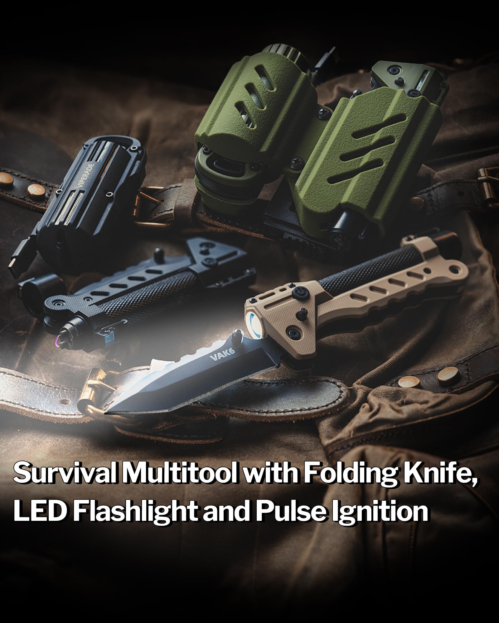 Amazon.co.jp: VIPERADE VAK6 サバイバルマルチツール（折りたたみ