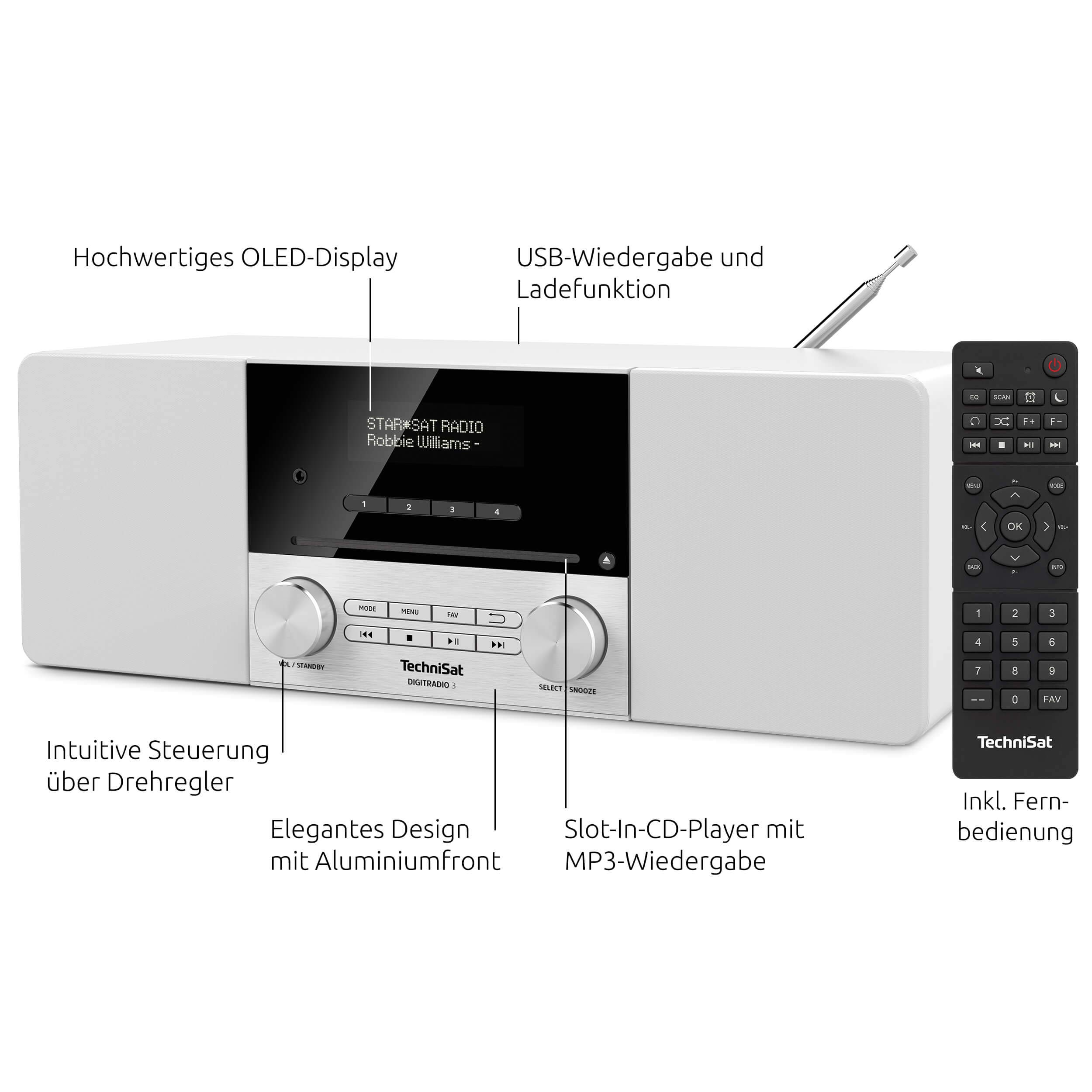 TechniSat DIGITRADIO 3 - Radio Stereo DAB+ Con CD, Bluetooth E USB - Foto 6