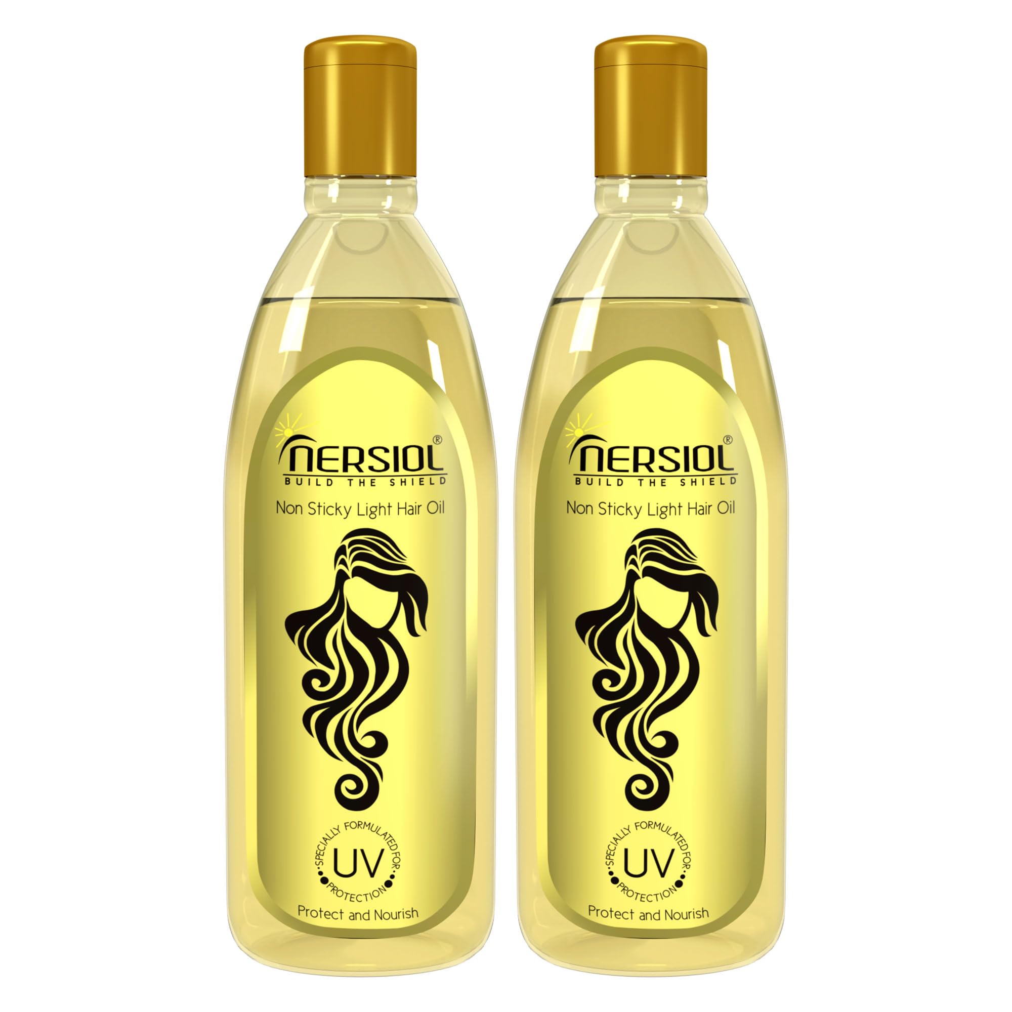 UV Protective Light Hair Oil with Vitamin E | Daily Care Elixir for Hair Color Protection, Anti-Hair Fall & Smooth Tresses | 100ml Each | Pack of 2