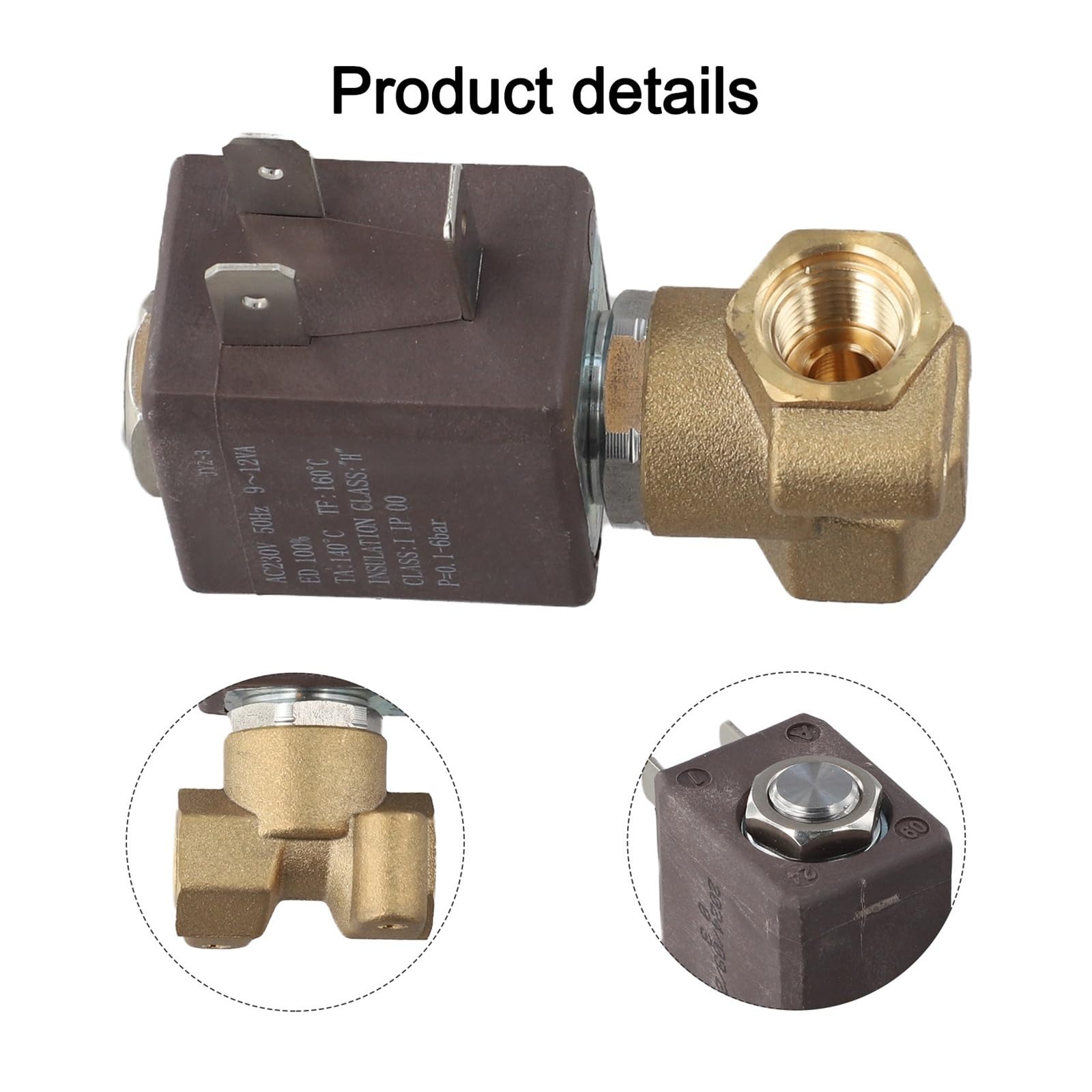 Elettrovalvola a due/tre vie 230V 50Hz for macchina da caffè vapore acqua calda elettrodomestici da cucina parti della macchina for il caffè(Three-way 1.5MPa)