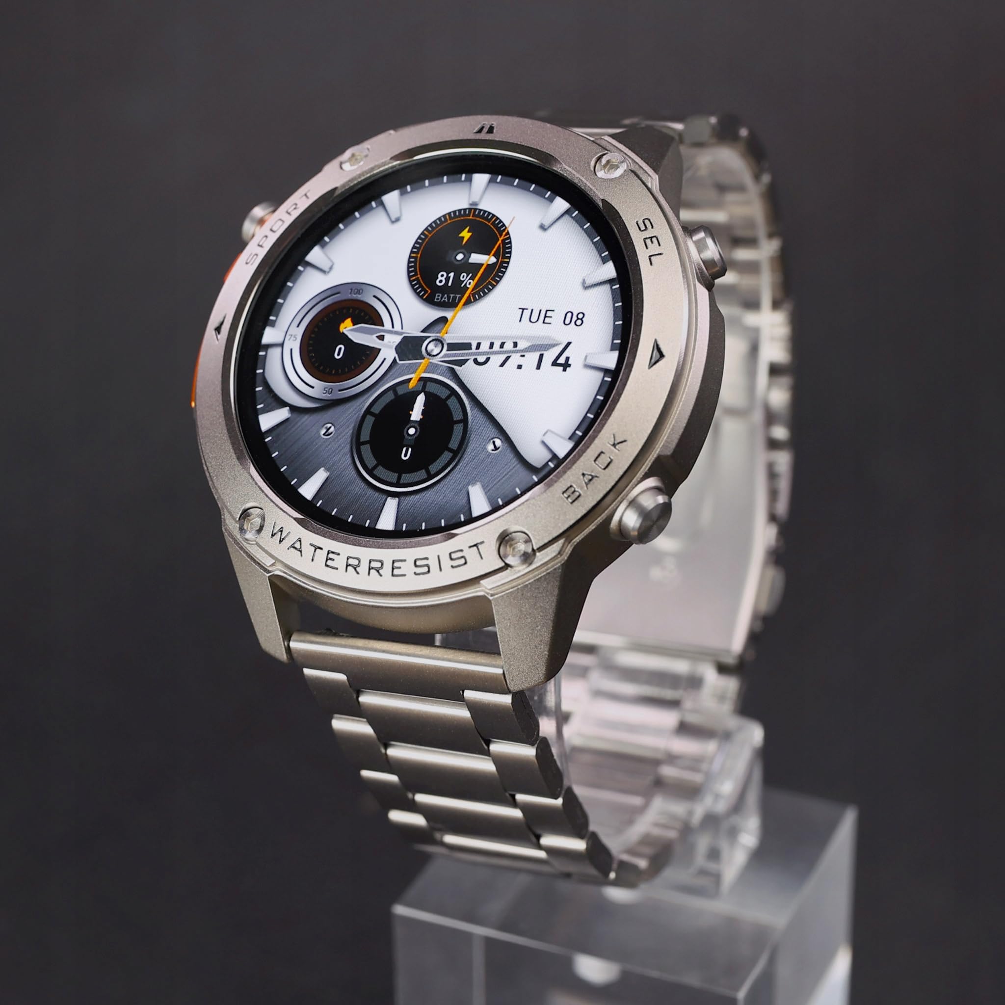 SMARTWATCH MĘSKI GPS ZEGAREK AMOLED MENU POLSKIE WODOODPORNY SPORT ROZMOWY