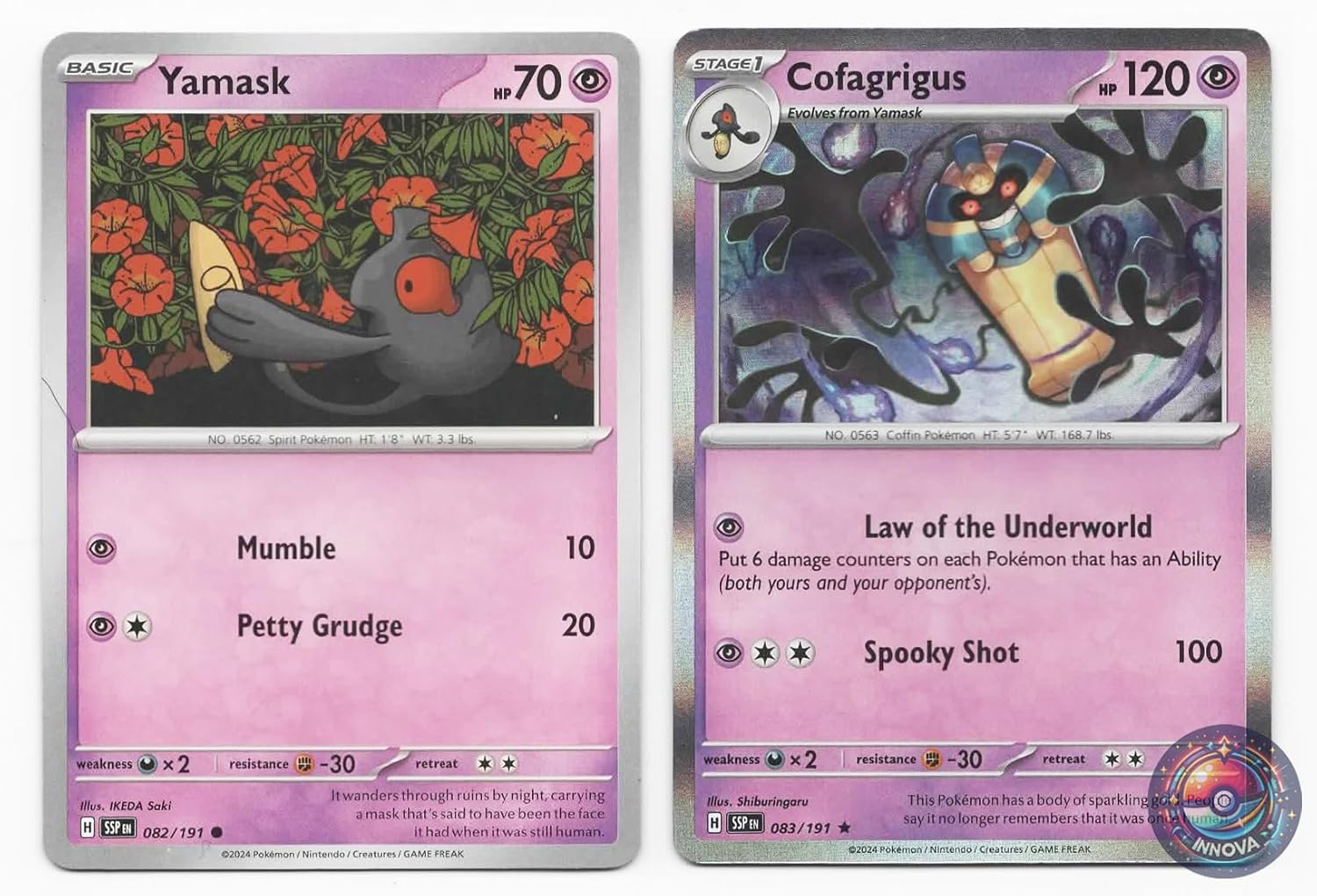 Cofagrigus 083/191 Foil Rare - Surging Sparks – Pokemon Evolution Card Lot