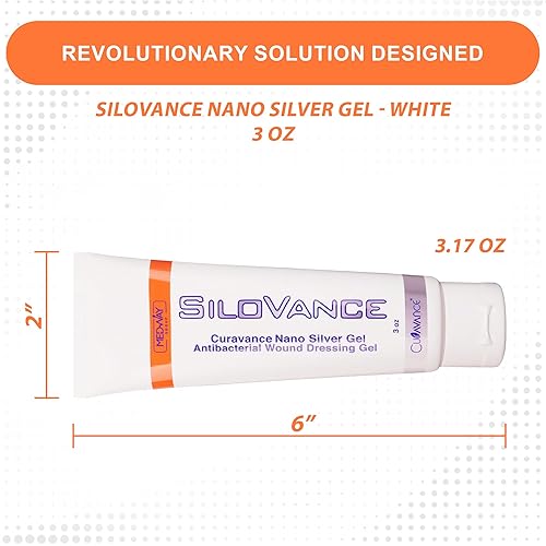 Miniatura 3 de MedVance Silver Healing Gel (blanco, 3 onzas)  Loción After Burn para proteger cualquier infección  Ungüento de plata fácil de aplicar para