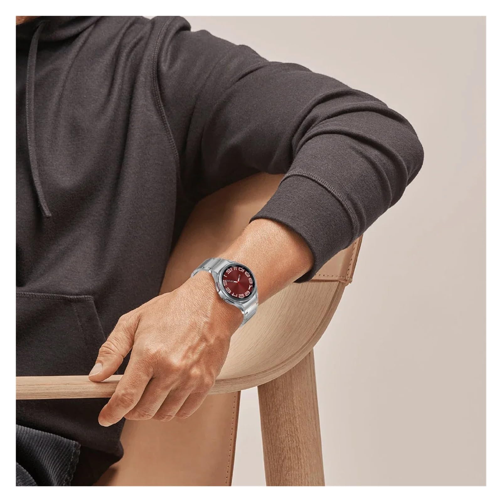 Amazon.co.jp: チタンメタル隙間なしストラップ、Galaxy Watch 6