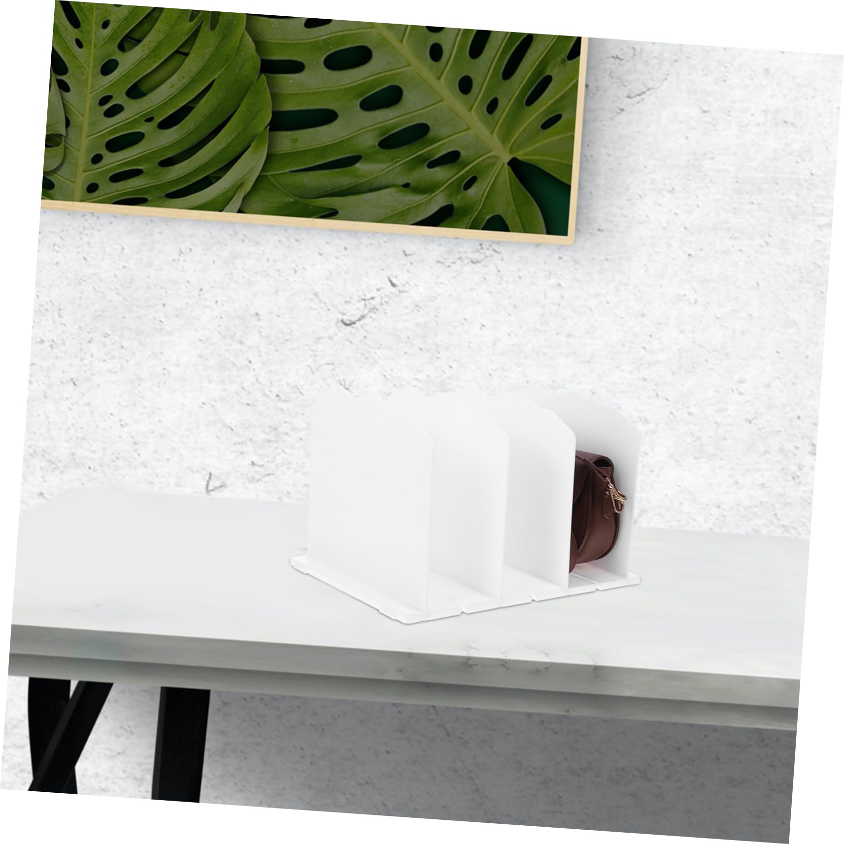 Cabilock 2 Piezas Estante Separador Ajustable para Almacenamiento de Bolsos Divisor Wavy para Organización de Armarios y Oficinas para Cartera y Accesorios Diseño Elegante y Duradero
