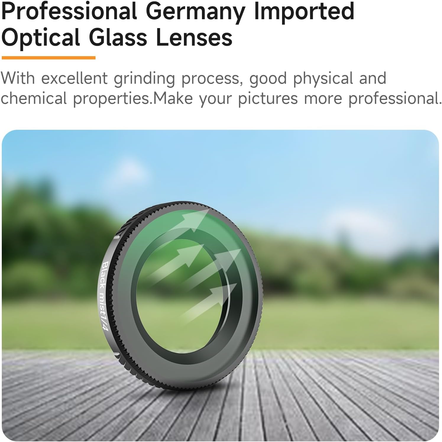 Lens Filters Set for DJI Osmo Nano, Camera Accessories Lens Filter Kit (4-ND (ND8 + 16 + 32 + 64))
