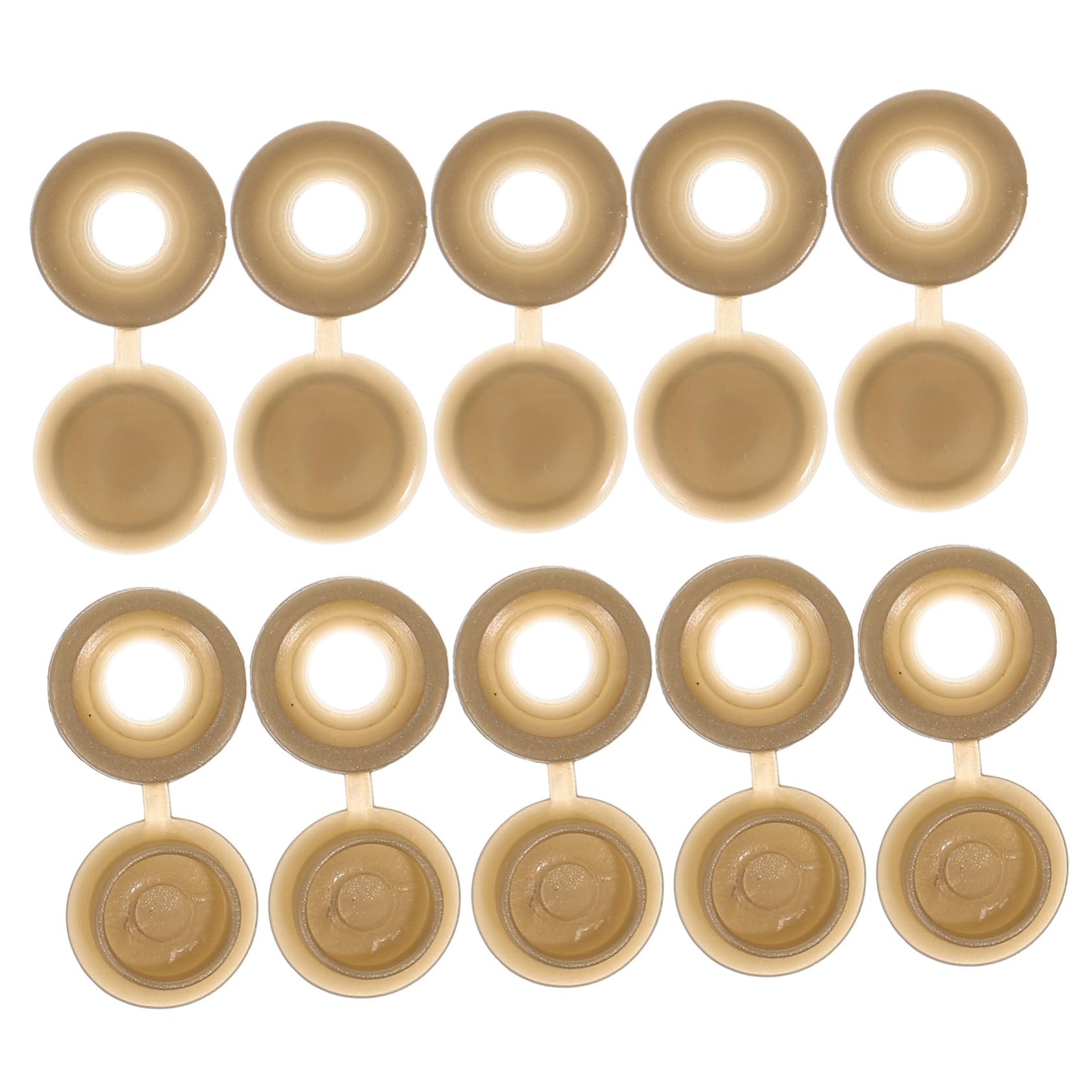 SOESFOUFU 100pc Screw Cap Covers Washer Tops Screw Flipping Tops Decorative Caps Easy Install Clean for Diy Projects