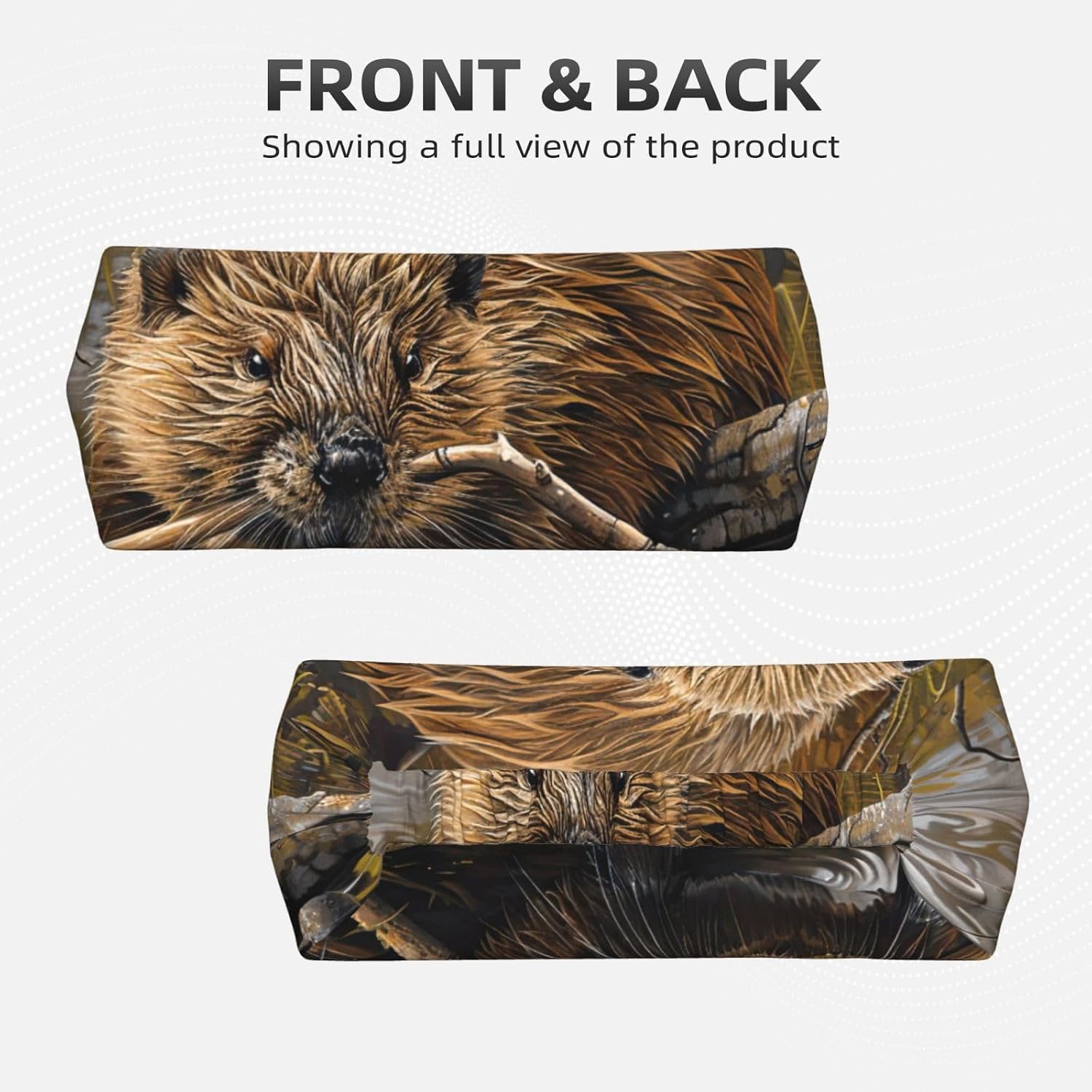 Beaver Working Print Ultra-Soft Elastic Headband Sports Running Gym Outdoor Activities Gifts Headwear