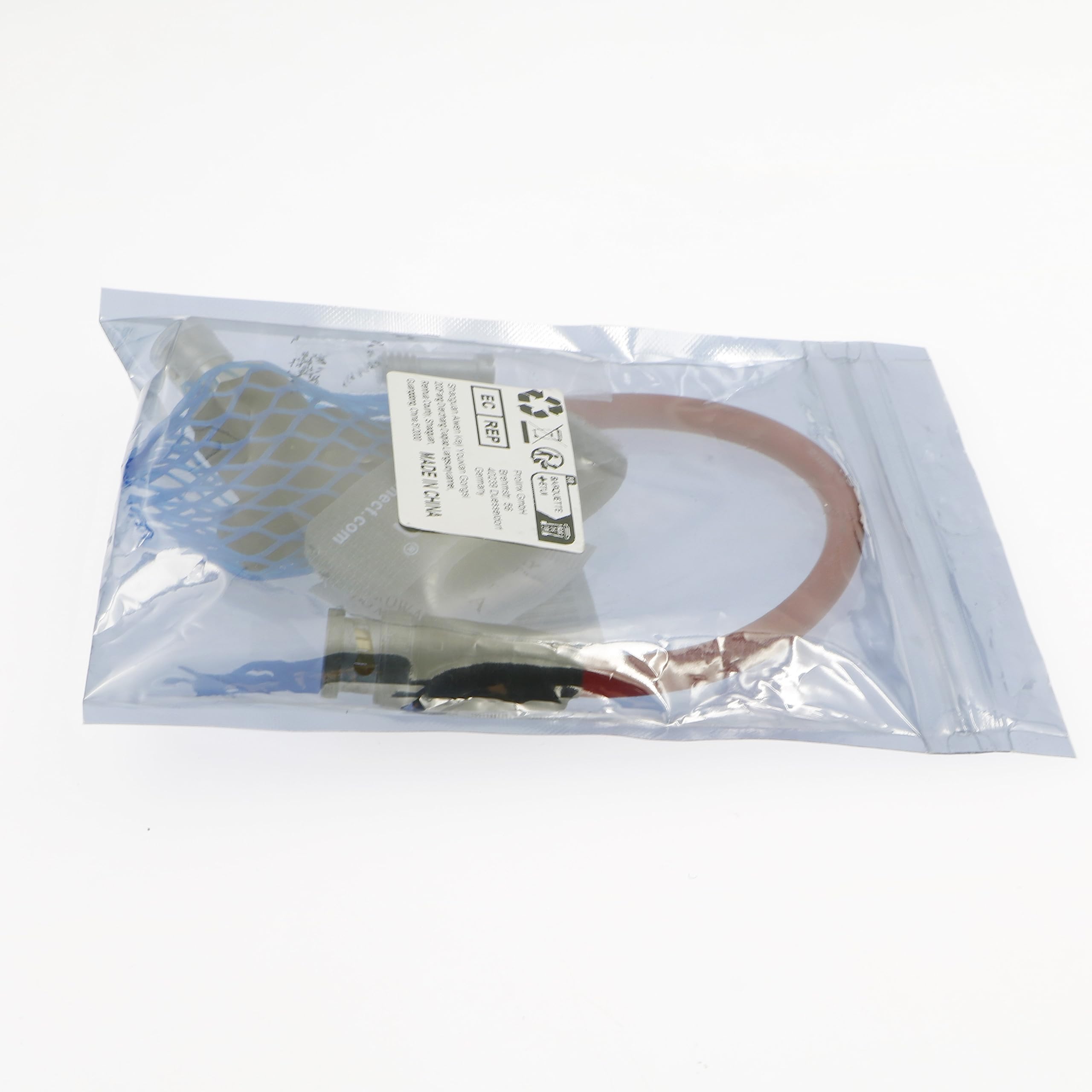 Uonecn Cavo Protettivo HD SDI 12G con Isolatore Galvanico BNC Maschio a BNC Femmina Angolato per RED Komodo Camera 20cm rosso