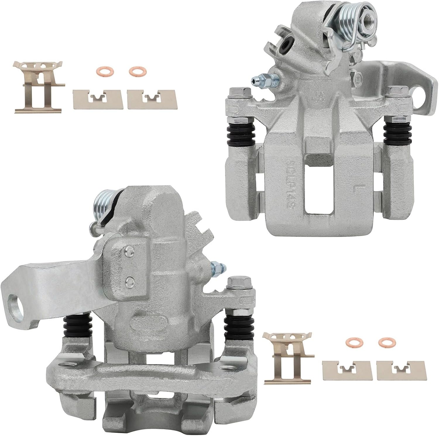 AUTOMUTO Rear Left & Right 19B3299 19B3298 Disc Brake Calipers With Bracket For Acura CSX 2006-2011 For Acura ILX 2013-2018 For Honda Civic 2006-2015