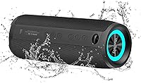 Vista 10 de Altavoz Bluetooth, altavoces Bluetooth MusiBaby M88, altavoz inalámbrico, altavoces Bluetooth inalámbricos, doble emparejamiento, Bluetooth 5.0
