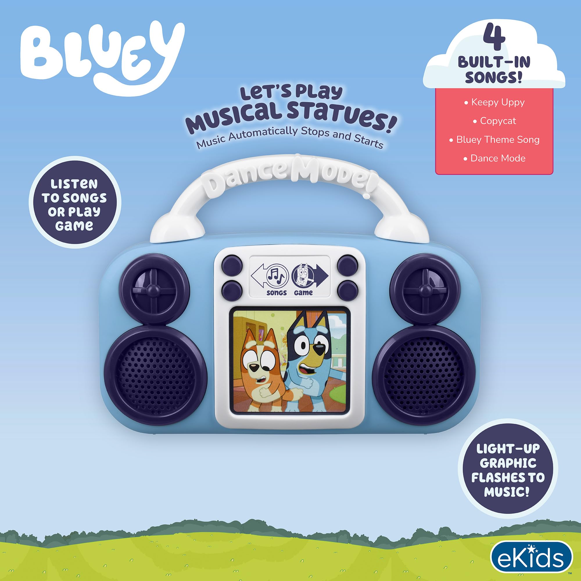 Amazon | Bluey Toy ミュージックプレーヤー 幼児玩具 音楽とライト