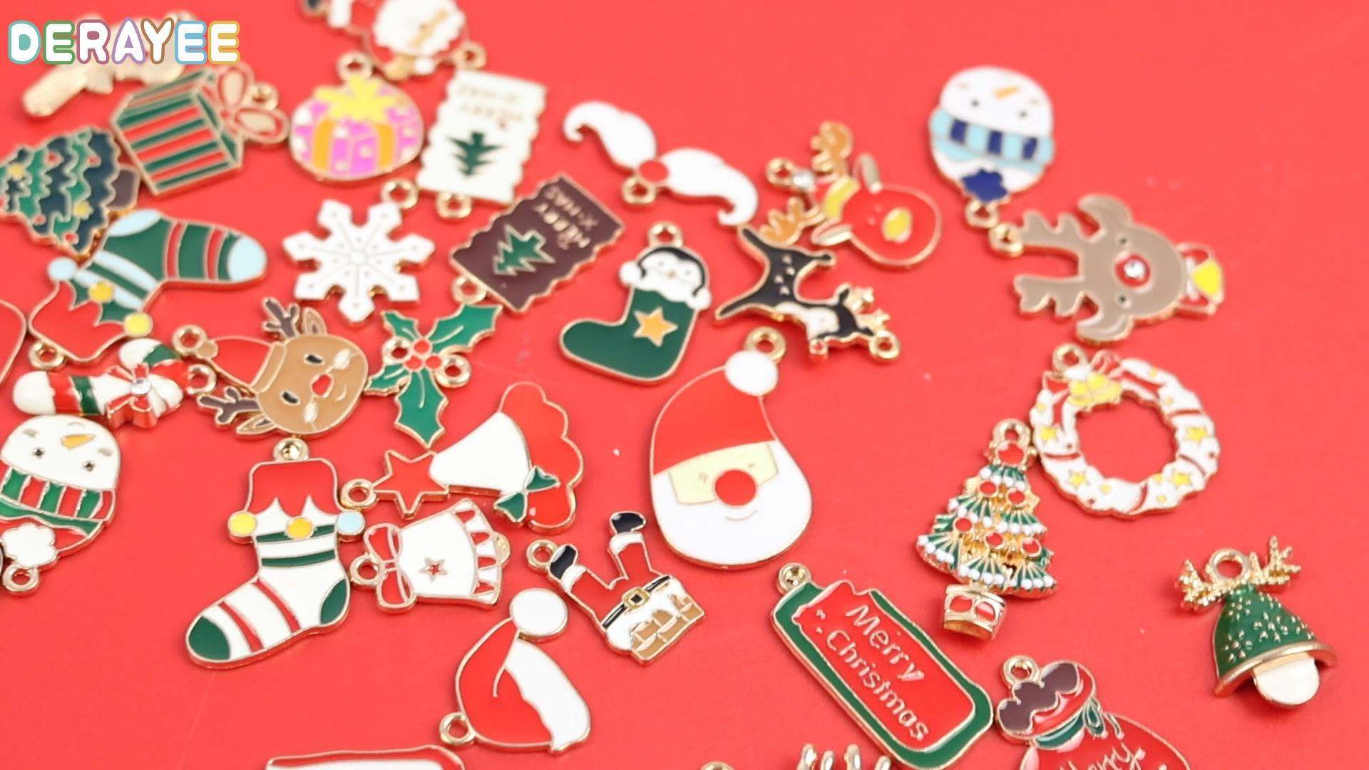 Amazon.co.jp: LOKIPA クリスマス 手作りアクセサリー チャーム パーツ