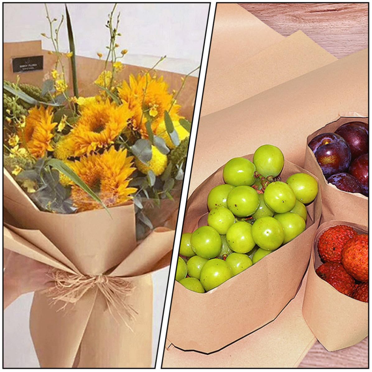ibasenice Papier Papier Sûr Odeur Marron 45 Cm X 30 Rouleau pour Emballage Cadeau et Artisanat pour Emballage et Travaux Manuels