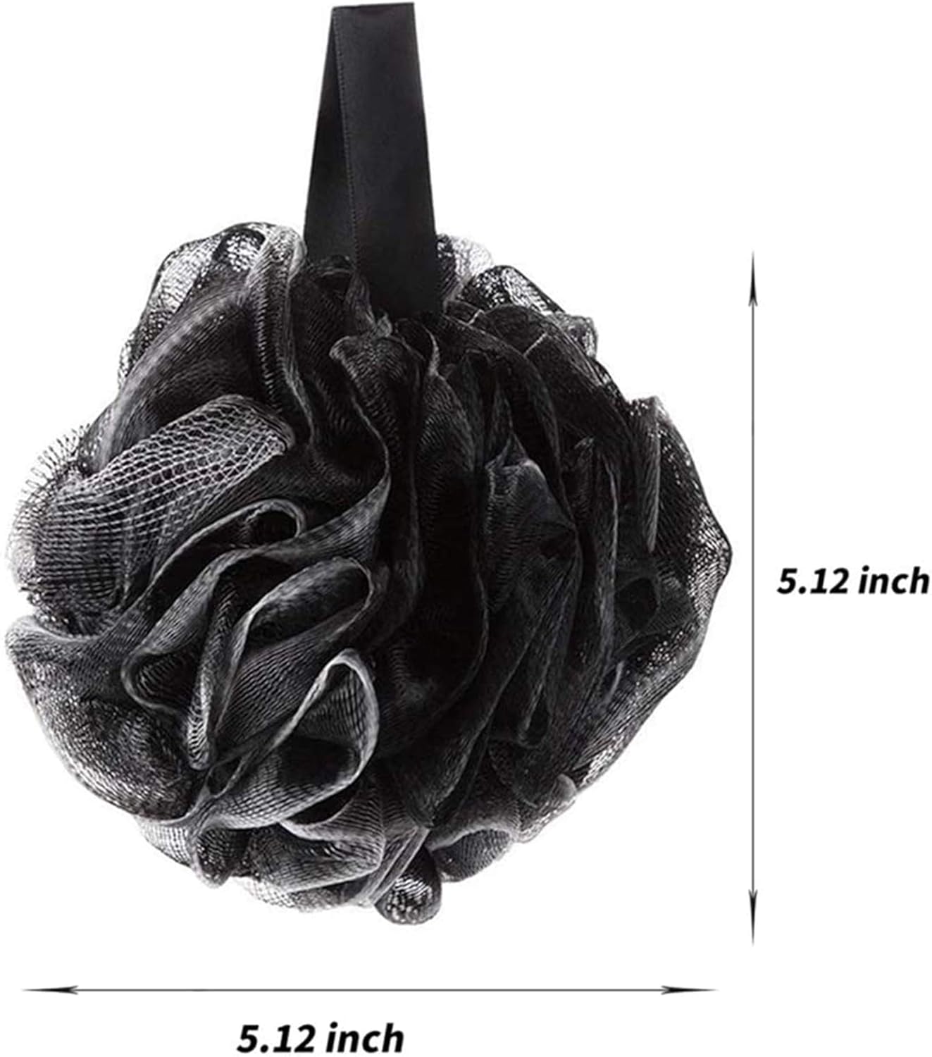 ATROPOS Loofah Bath Sponge XL, Soft Shower Bath Sponge Loofahs Balls, Extra Large Mesh Rich Lather Gentle Cleansing and Exfoliation for Smoother (2 Pcs) (Black and Purple) : Beauty & Personal Care