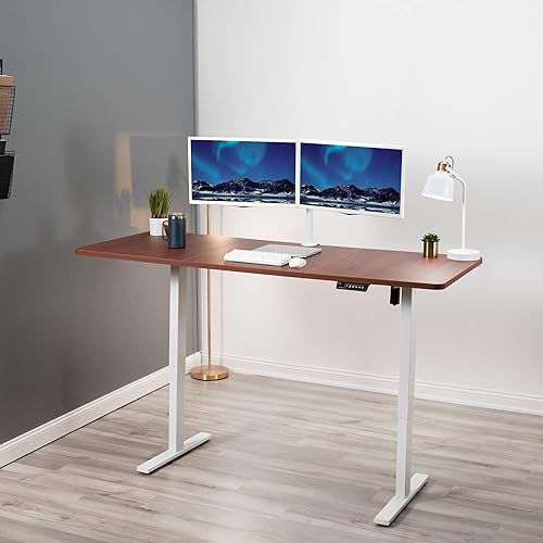 Vista 41 de VIVO DESK-TOP72-36B - Mesa universal de 71 x 36 pulgadas para marcos de escritorio estándar y sentados a pie, altura ajustable, escritorio negro