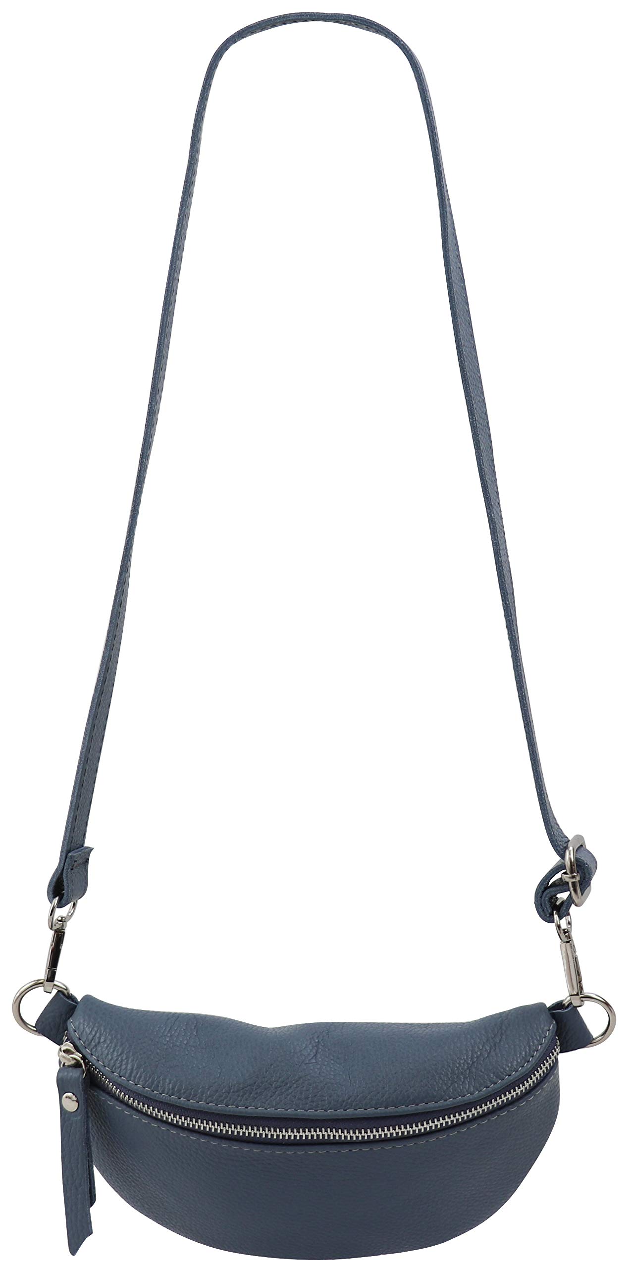 SH Leder ® AVA G292 - Marsupio unisex in vera pelle, per festival, viaggi, marsupio da donna, in pelle, 23 x 12 cm