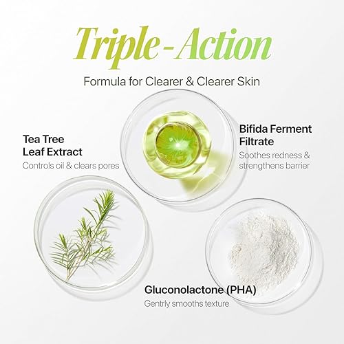 Miniatura 7 de Trouble Control Pad  Almohadillas de tóner exfoliantes coreanas con bioma de árbol de té, PHA y postbióticos para piel grasa, sensible y propensa al