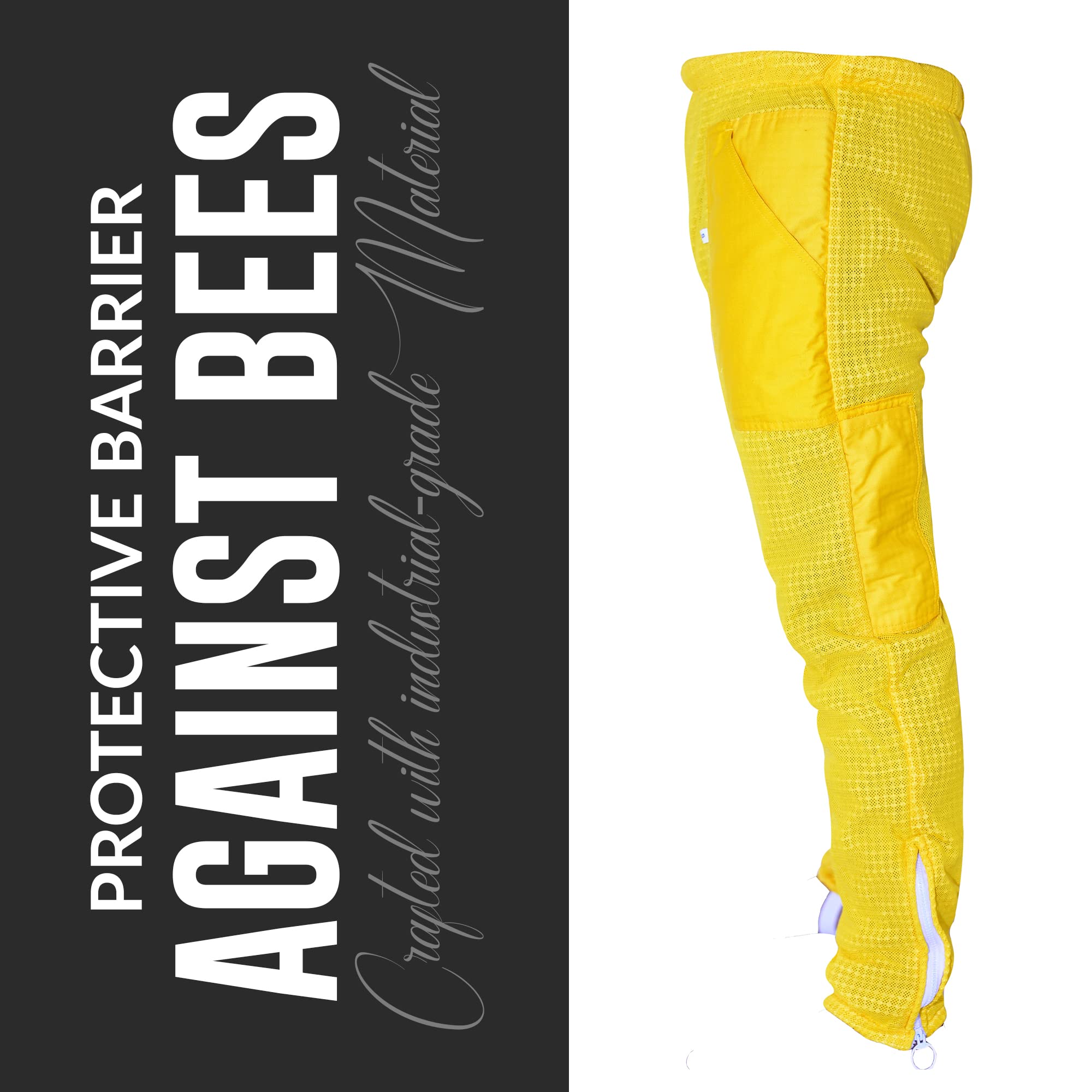 Pantaloni Apicoltura ventilata Uomo e Donna Pantaloni apicoltore da Lavoro All'aperto Tuta da Apicoltura unisex per gli apicoltori contro le punture delle api