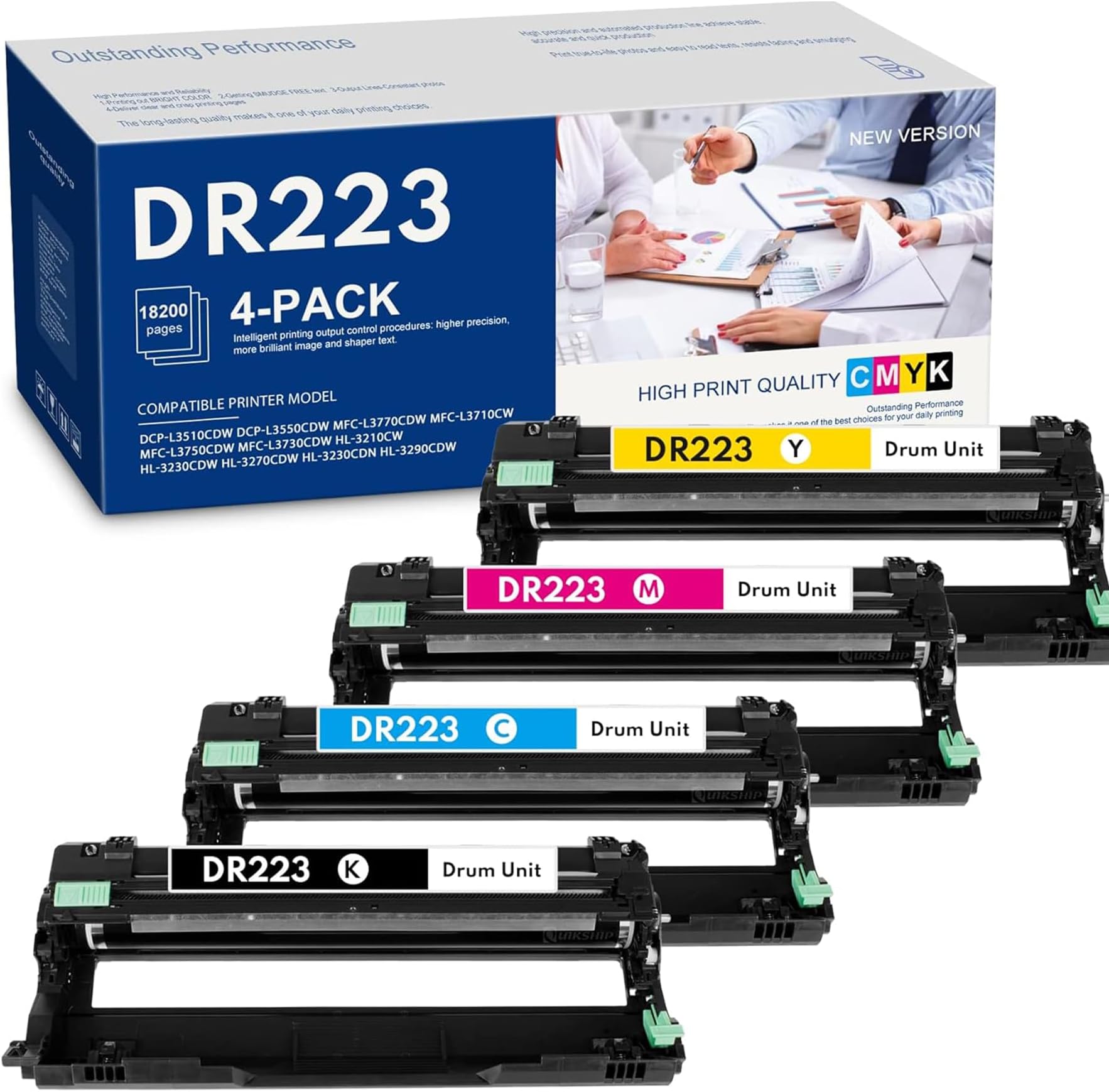 Brother Genuine Drum Unit, DR223CL, Seamless Integration