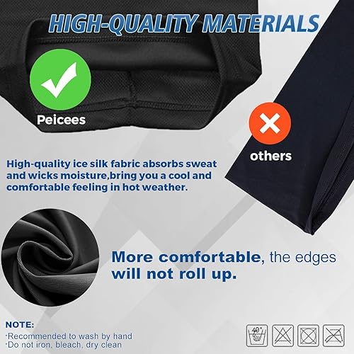 Miniatura 3 de Peicees 6 piezas de polaina de cuello para mujeres y hombres, transpirable, bufanda de cocodrilo, máscara para la cabeza, pasamontañas para ciclismo