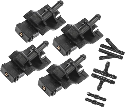 Miniatura 1 de Motoforti Boquilla de lavado de parabrisas delantero de automóvil, Jet Spray de un solo agujero, para Toyota Corolla 2008-2014, plástico, goma,