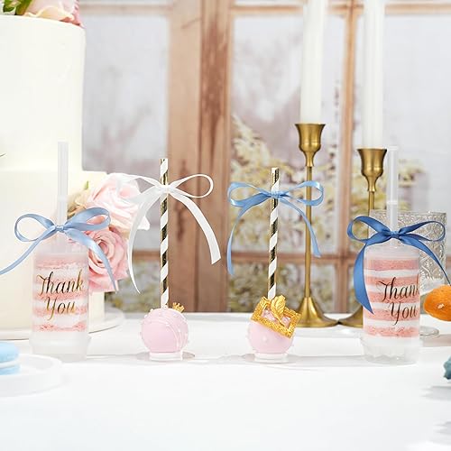 Miniatura 5 de DINDOSAL Cinta azul de 38 de pulgada delgada de satén azul polvoriento, 5 rollos de cinta azul antiguo para boda, cinta azul francés para baby