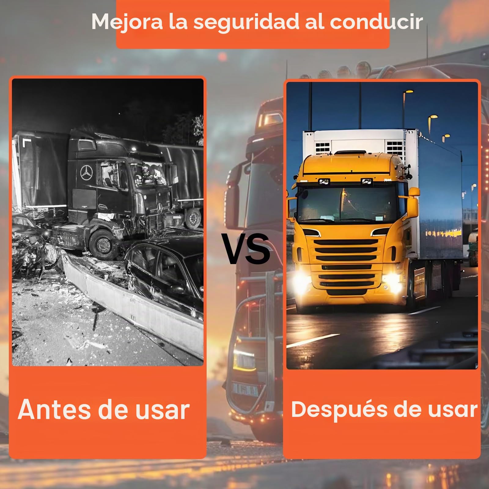 10 luces LED laterales de camión 12/24 V – Luces de posición LED amarillas para Caravan, RV, camiones, laterales de alta luminosidad