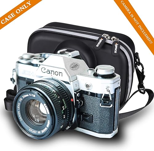 Miniatura 3 de Aproca Funda compatible con cámara SLR Canon AE-1 de 1.378 in, bolsa de almacenamiento duro portátil para accesorios (solo funda)