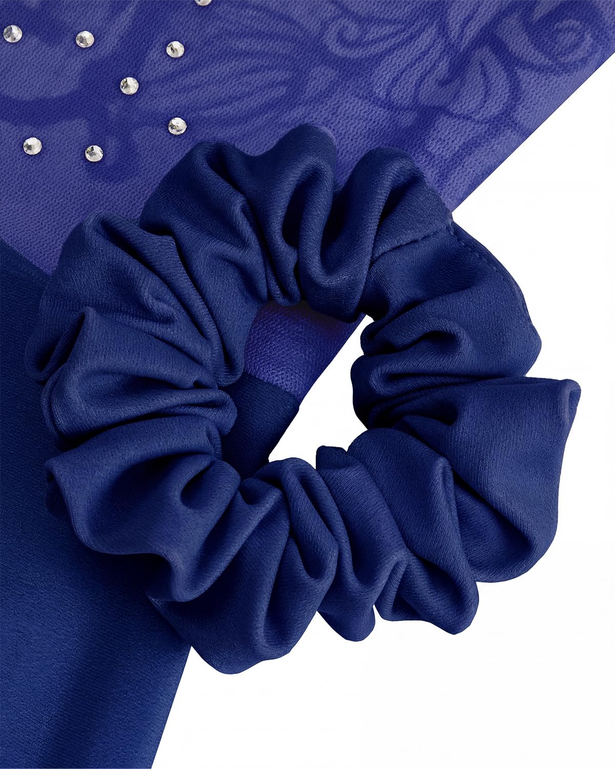 Gogokids Justaucorps de gymnastique pour fille avec jupe, manches courtes avec strass scintillants et imprimés, ensemble de danse 3 pièces pour ballet, yoga, performances - Tailles 3-12 ans