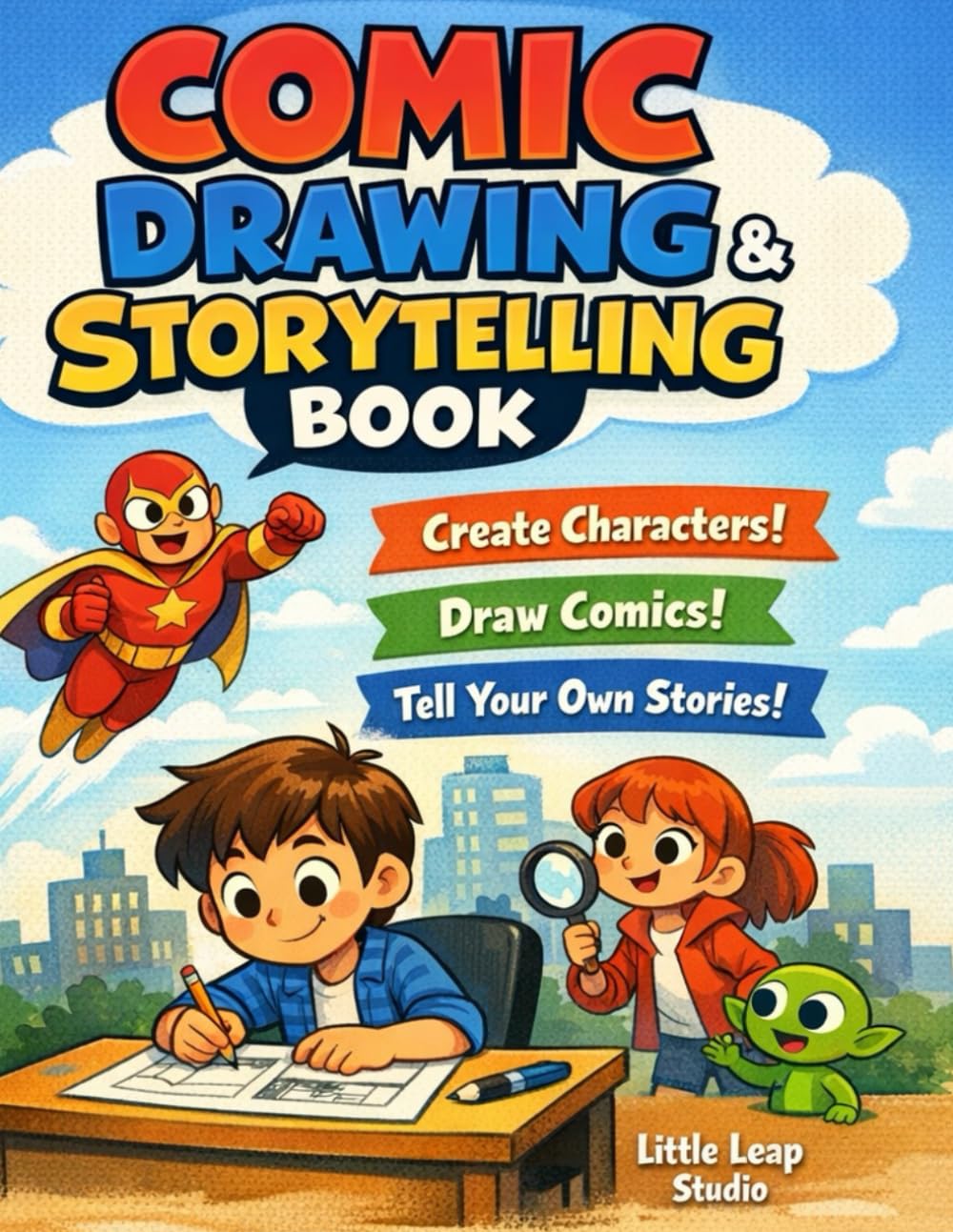 Comic Drawing & Storytelling Book: Create Characters, Draw Comics, and Tell Your Own Stories