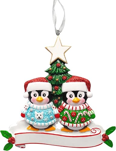 Miniatura 11 de Adorno personalizado para árbol de Navidad de pareja erizo 2024, adorno artesanal personalizado, adorno familiar, personalización gratuita
