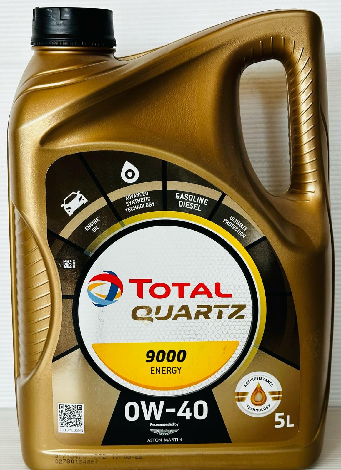 Total Quartz 9000 Energy 0W-40 Engine Oil - 5 Liter