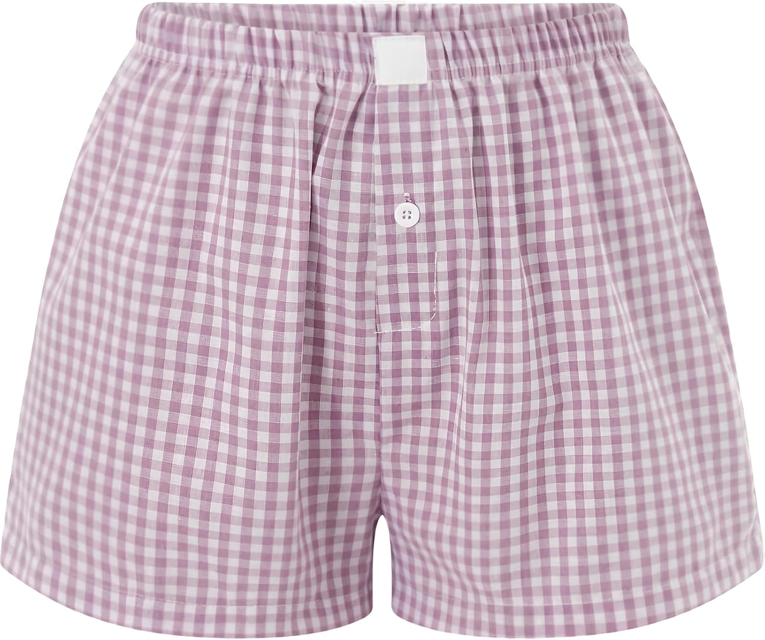 Womens Y2k Plaid Shorts Women Cute Lounge Pajama Sleep Comfy & Casual Gingham PJ Boxer Shorts