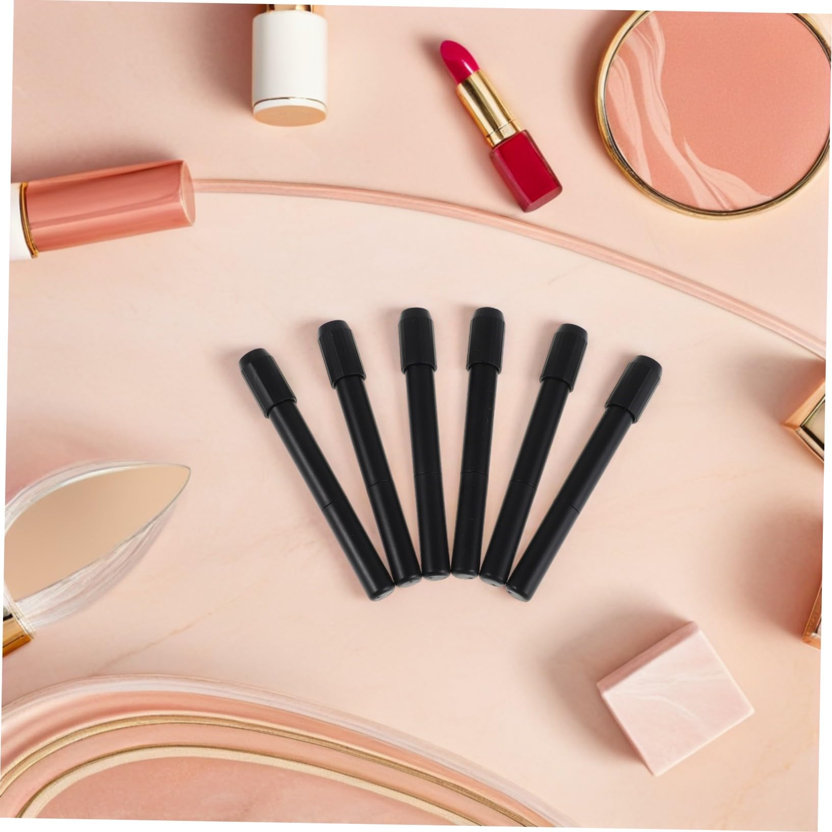 60 Stck. Teiliges Augenbrauenstift Verlängerer mit Sanfter Bürste Stabiler Stifthalter für Präzises Styling Hautfreundlich und Leicht für Make-up Profis und Unterwegs
