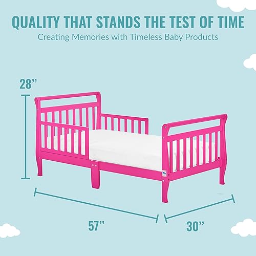 Miniatura 10 de Clásico trineo para cama infantil Dream On Me, Gris oscuro