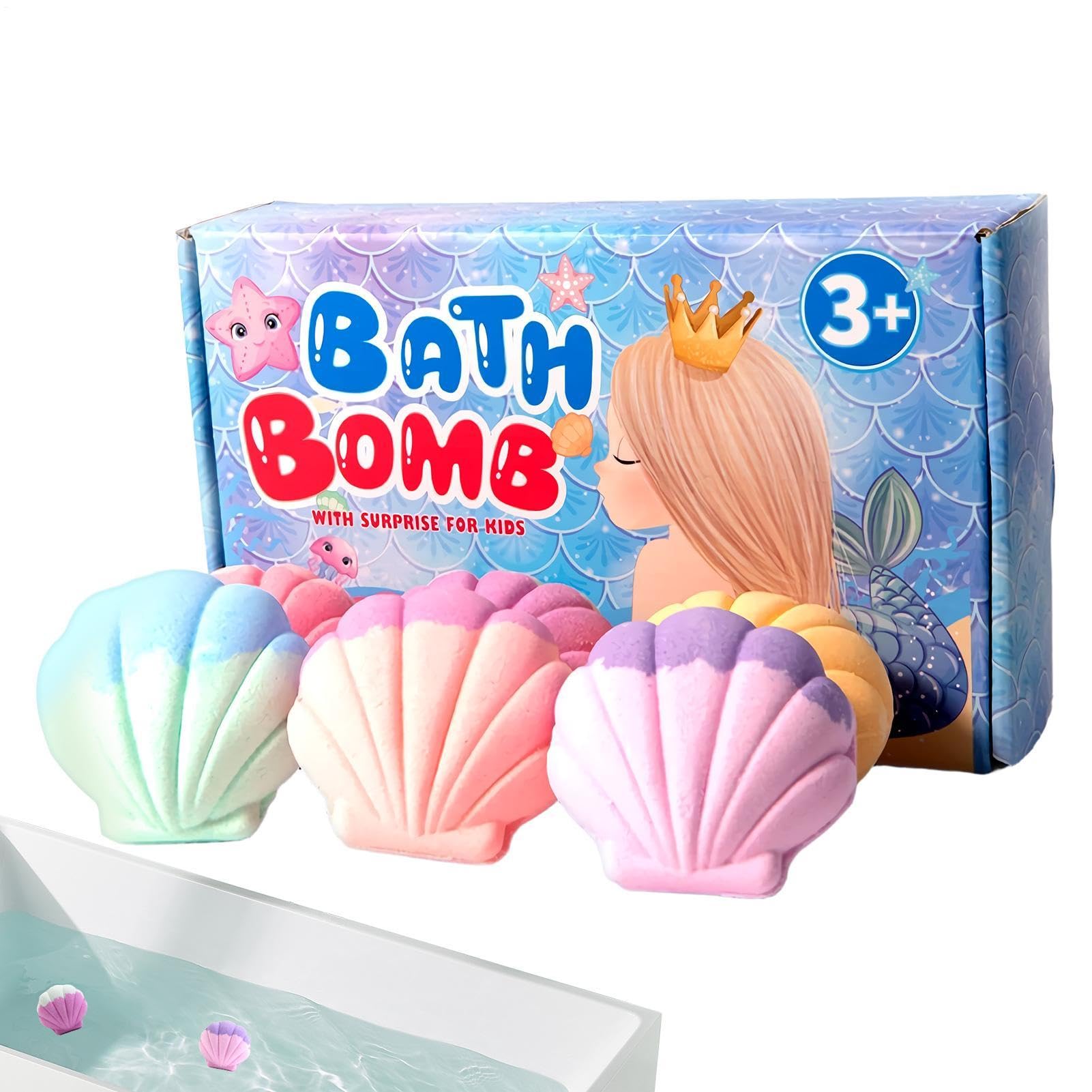 Kąpiel Piankowa Muszelka w Kształcie Zabawki z Solną Kulą Zapachową | Dla Niej Mężczyzny Mamy Babci Dziewczyny Młodzieży Domu Podróży Dla Niej, Niego, Babci, Dziadka, Młodzieży, Domu, Podróży