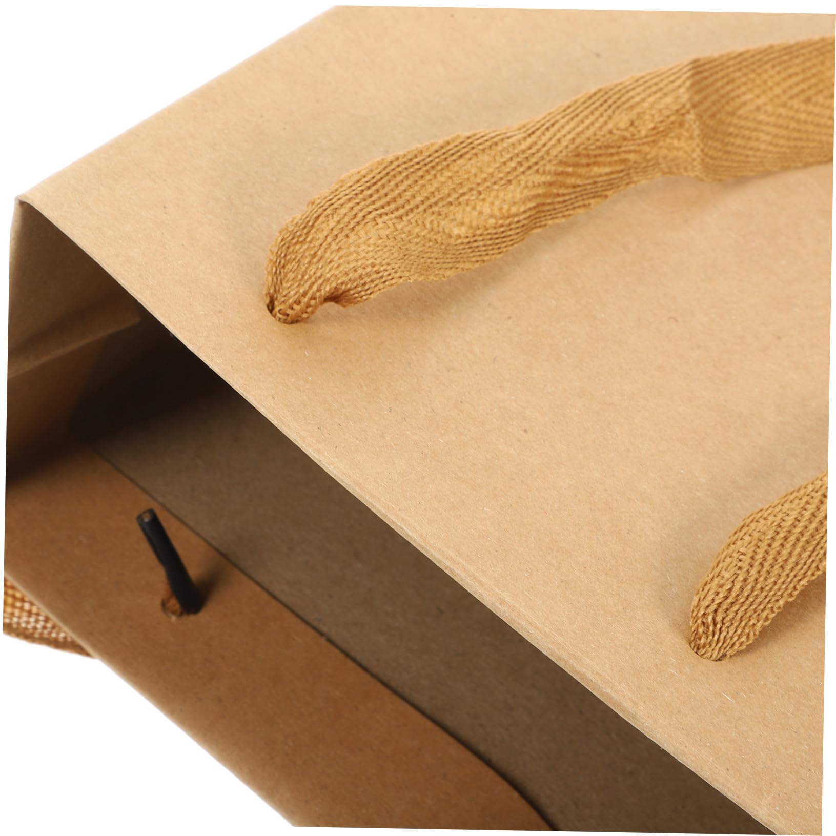 SOPOTUTU 25 Stück Teiliges Kraftpapier Geschenkbeutel mit Griffen Stabile Papiertüten für Partygeschenke Mitgebsel Lebensmittelverpackung und Einkaufstaschen Braune Geschenktaschen für