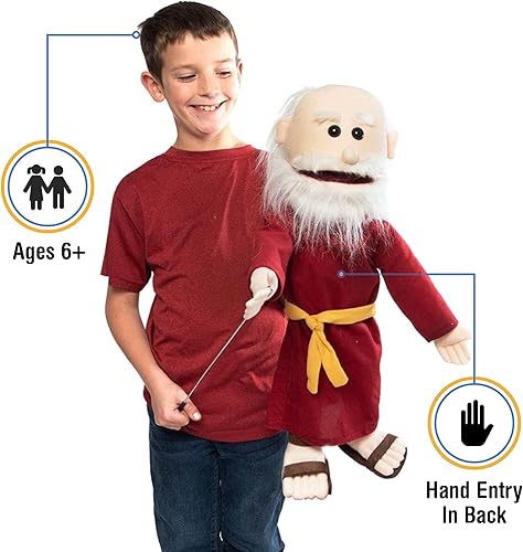 25", Full Body personaje de la Biblia de Noé, Christian Ministerio títere