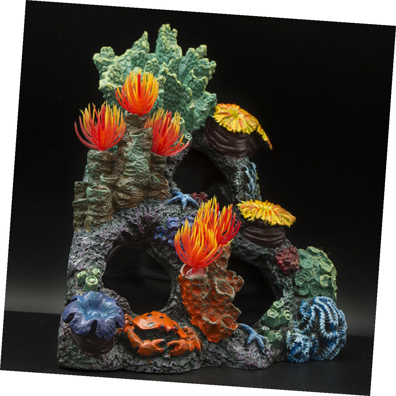 ERINGOGO Décor Corail Résine pour Aquarium Paysage Poisson Abri Décoratif Couleur Aléatoire