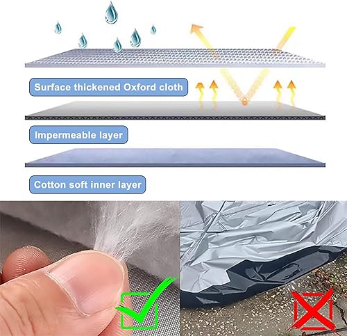 Miniatura 3 de Fundas de coche para automóviles con Nissan X-Trail, aplicables a la mayoría de modelos de 184.3 x 72.4 x 67.9 pies. Funda de algodón para