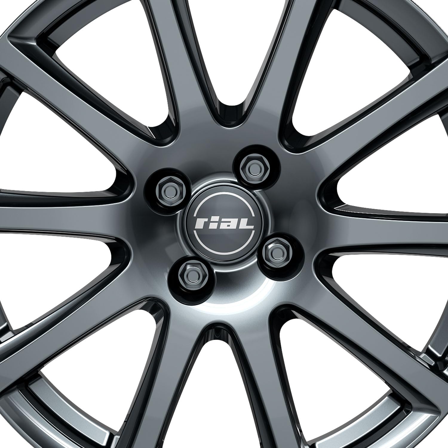 4x Llantas Rial Milano 5.5Jx14 ET43 4x100 titanium compatible con KIA Picanto Rio