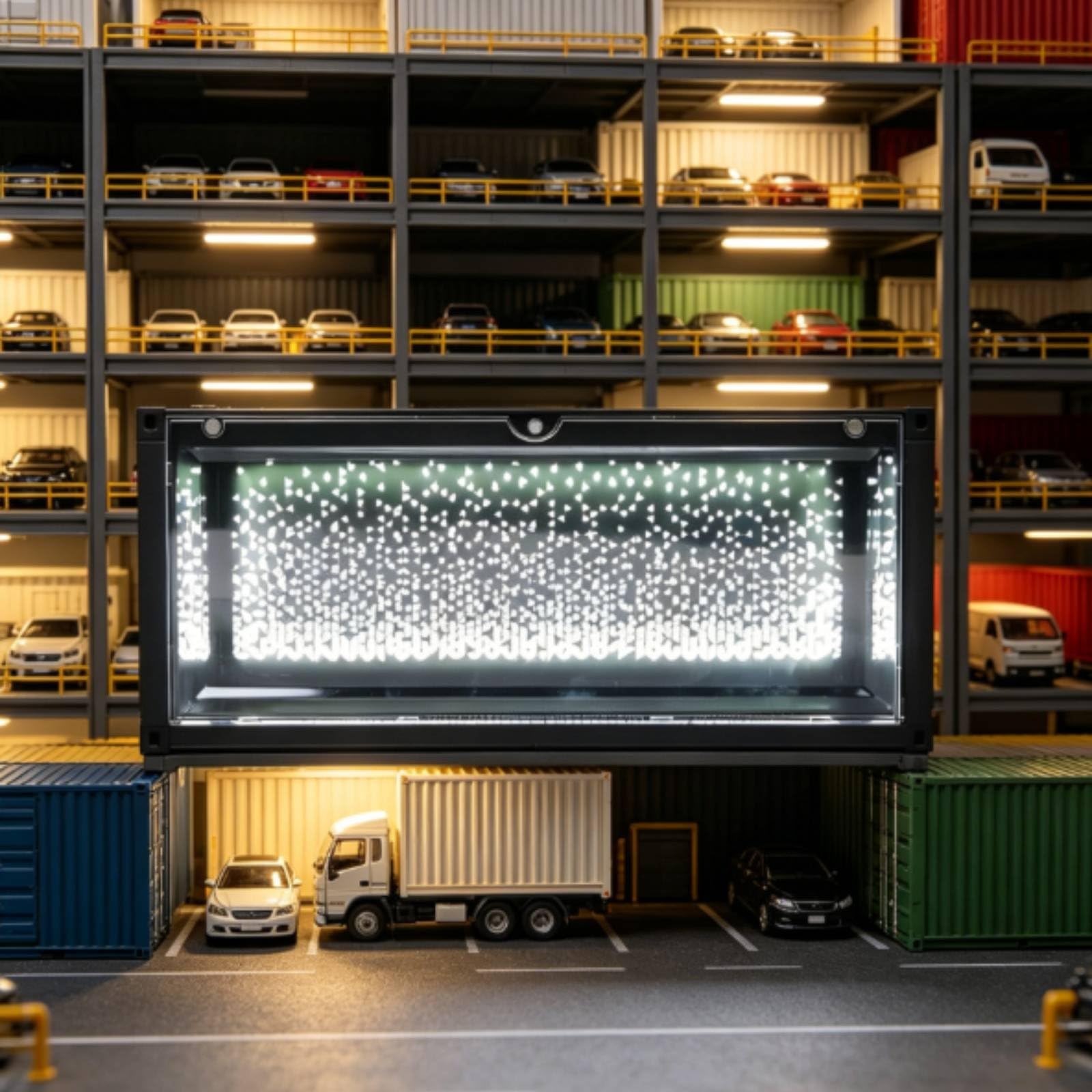 Contenitore Scena Esposizione Diorama Illuminato Modello Vetrina Scatola Collezione in con Luce per Valorizzare Oggetti E Tenere Lontana La Polvere