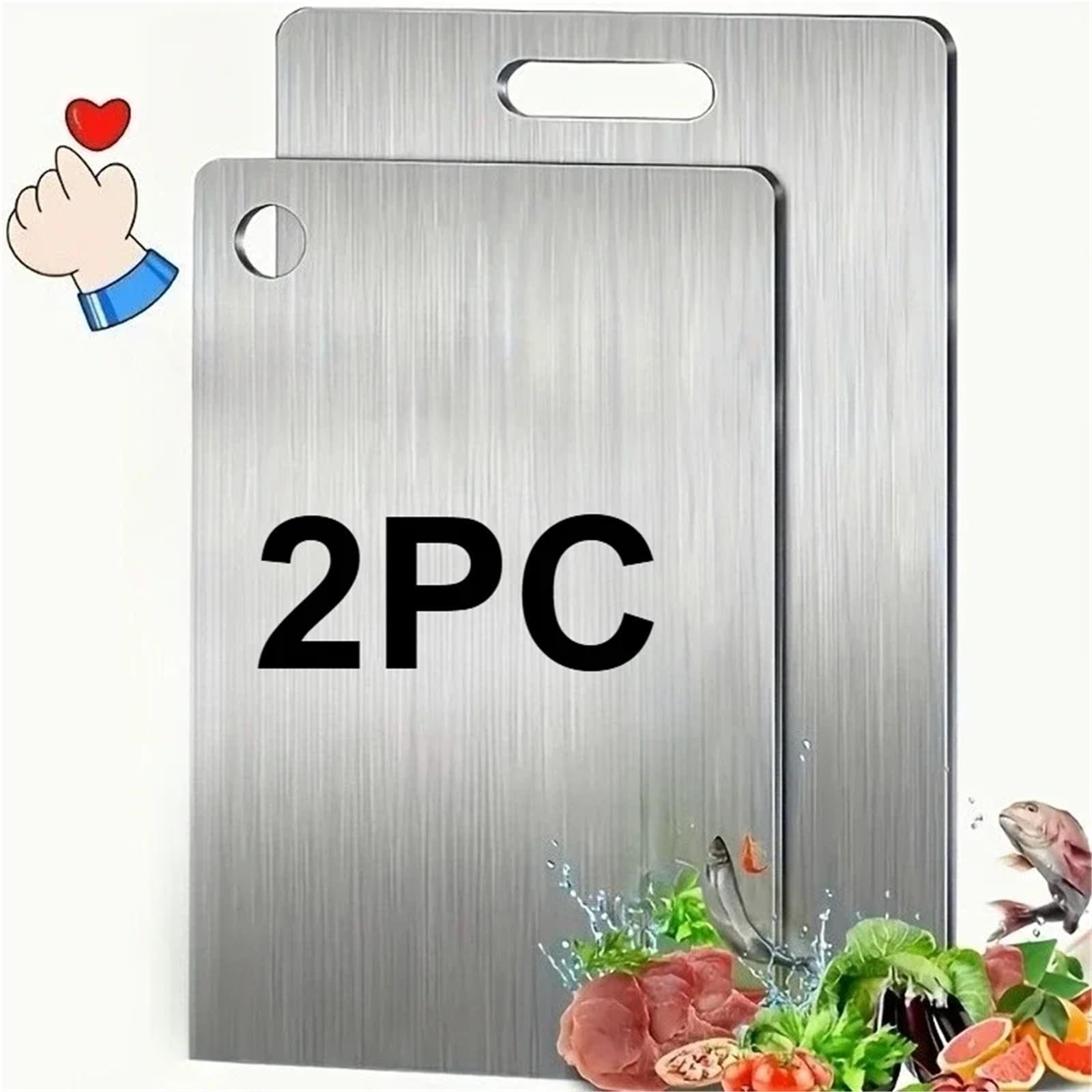 Tablas de Cocina Juego de tablas cortar acero inoxidable