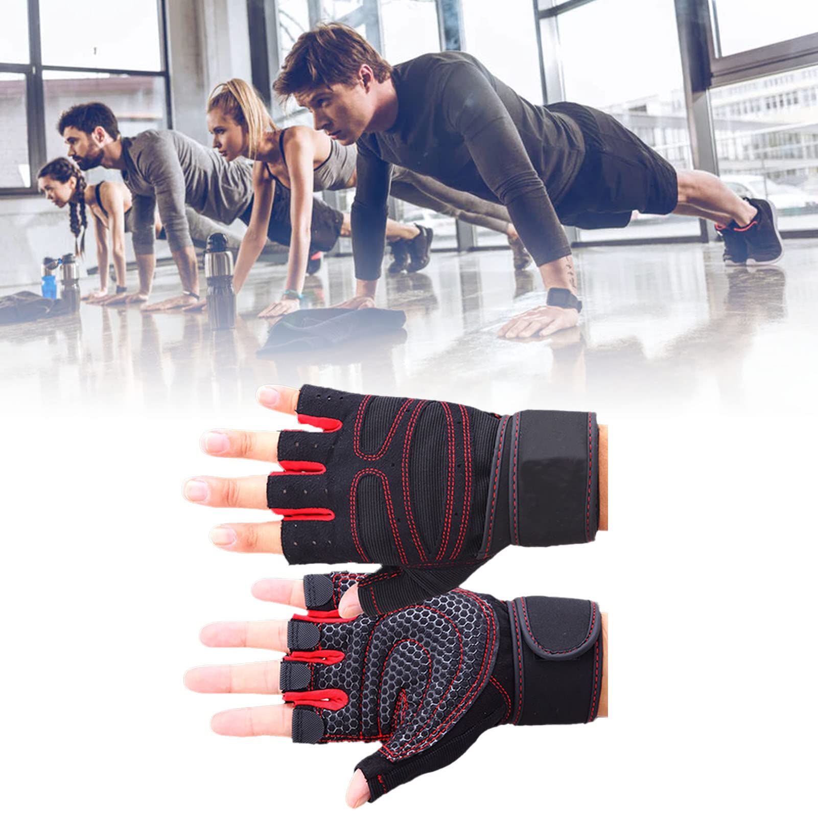 Guanti Palestra Con Presa Antiscivolo - Unisex - Per Sollevamento Pesi E Fitness - Foto 11