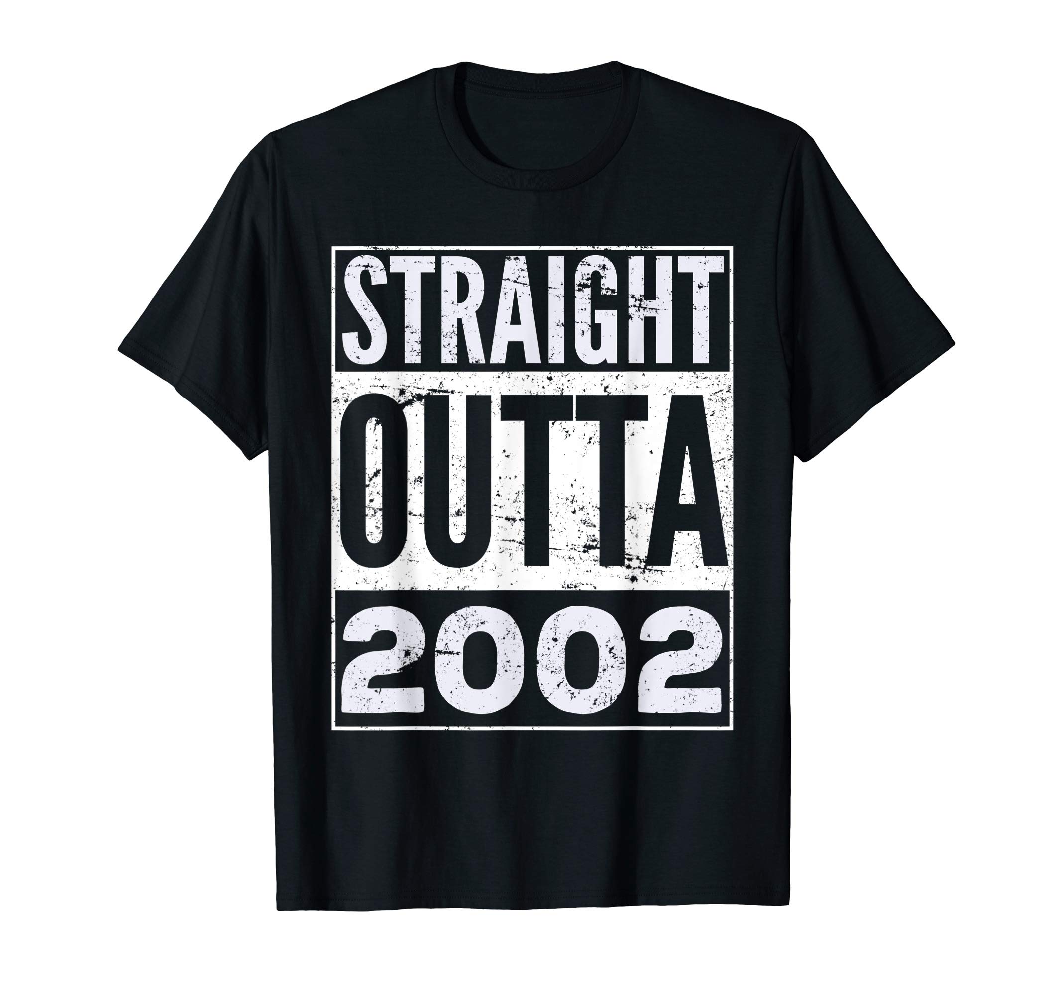 Straight Outta 2002 Funny Birthday Gift T-Shirt