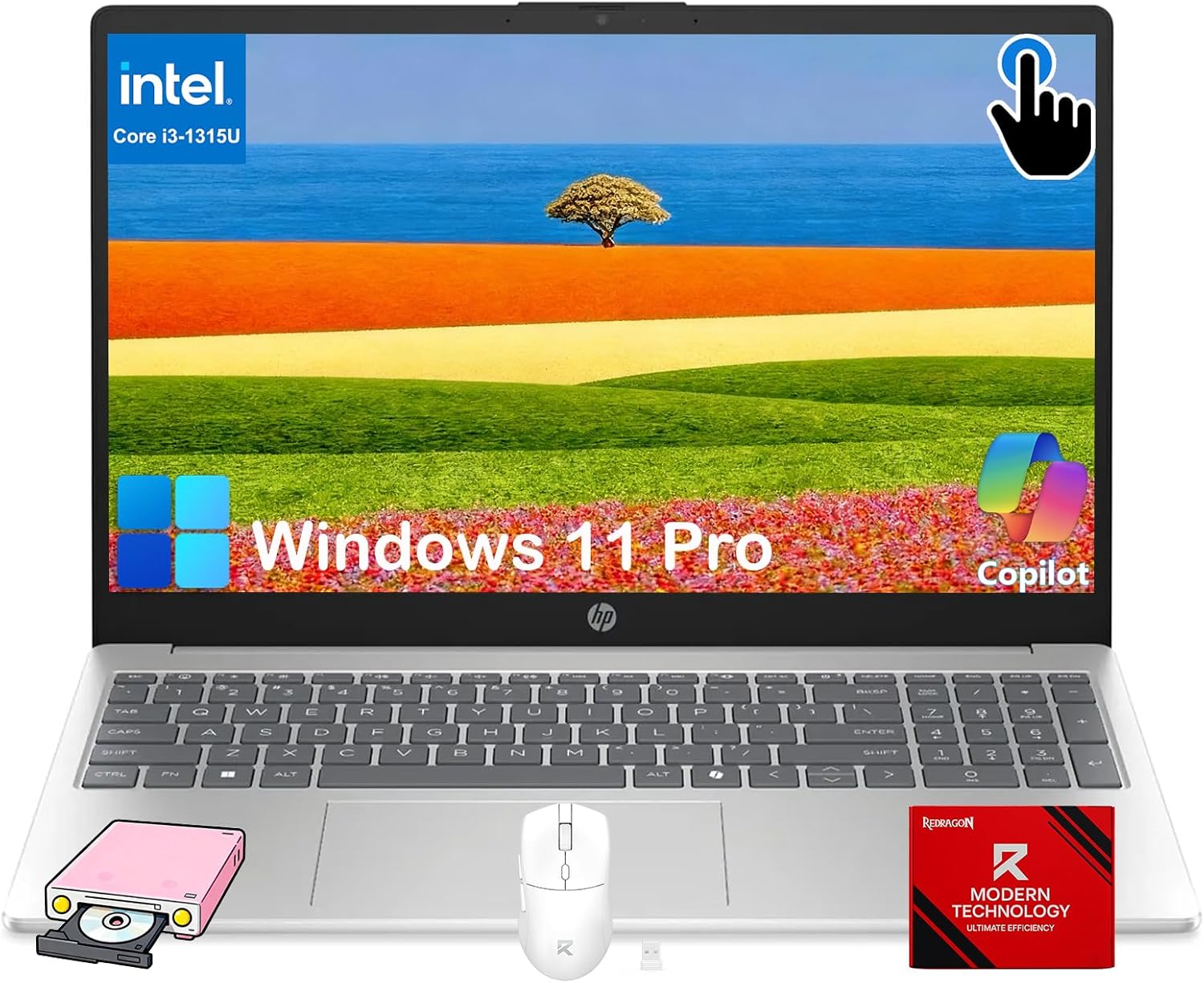 HP 15.6-inch Touchscreen Laptop...